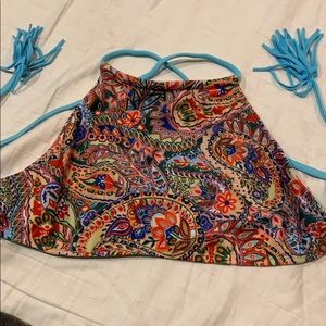 Boho swim top